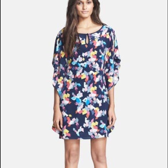 Trina‎ Turk Anissa Silk Kaftan Dress Multi NWT - Picture 1 of 12
